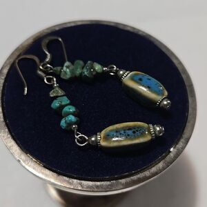 Turquoise and Sterling Silver Earrings